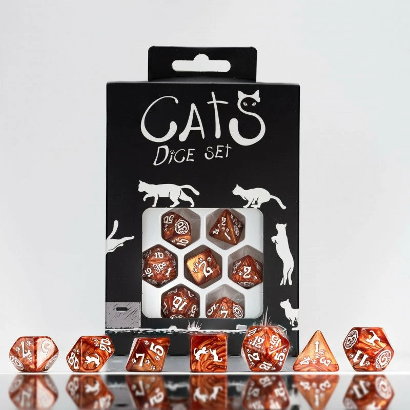 Ozzie Collectables Q Workshop Cats Dice Set - Muffin Dice Set 7 1 Ozzie Collectables Q Workshop Cats Dice Set - Muffin Dice Set 7