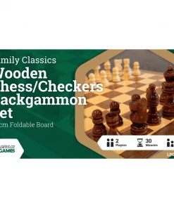 Ozzie Collectables LPG Wooden Folding Chess/Checkers/Backgammon Set 30cm