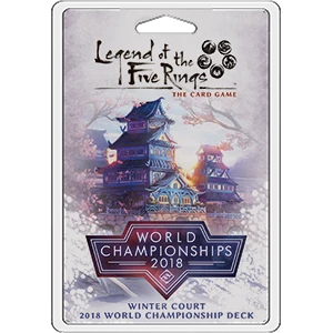 Ozzie Collectables Legend Of The Five Rings LCG Winter Court 2018 World Championship Deck All Board Games 1 Ozzie Collectables Legend Of The Five Rings LCG Winter Court 2018 World Championship Deck All Board Games
