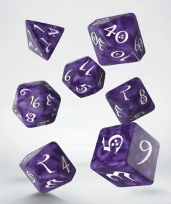 Ozzie Collectables All Board Games Q Workshop Classic RPG Lavender & White Dice Set 7
