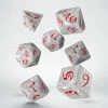 Ozzie Collectables All Board Games Q Workshop Classic RPG Dice Pearl & Red Set 7