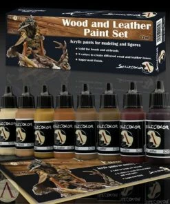 Ozzie Collectables Scale 75 Scalecolor Wood And Leather Paint Set