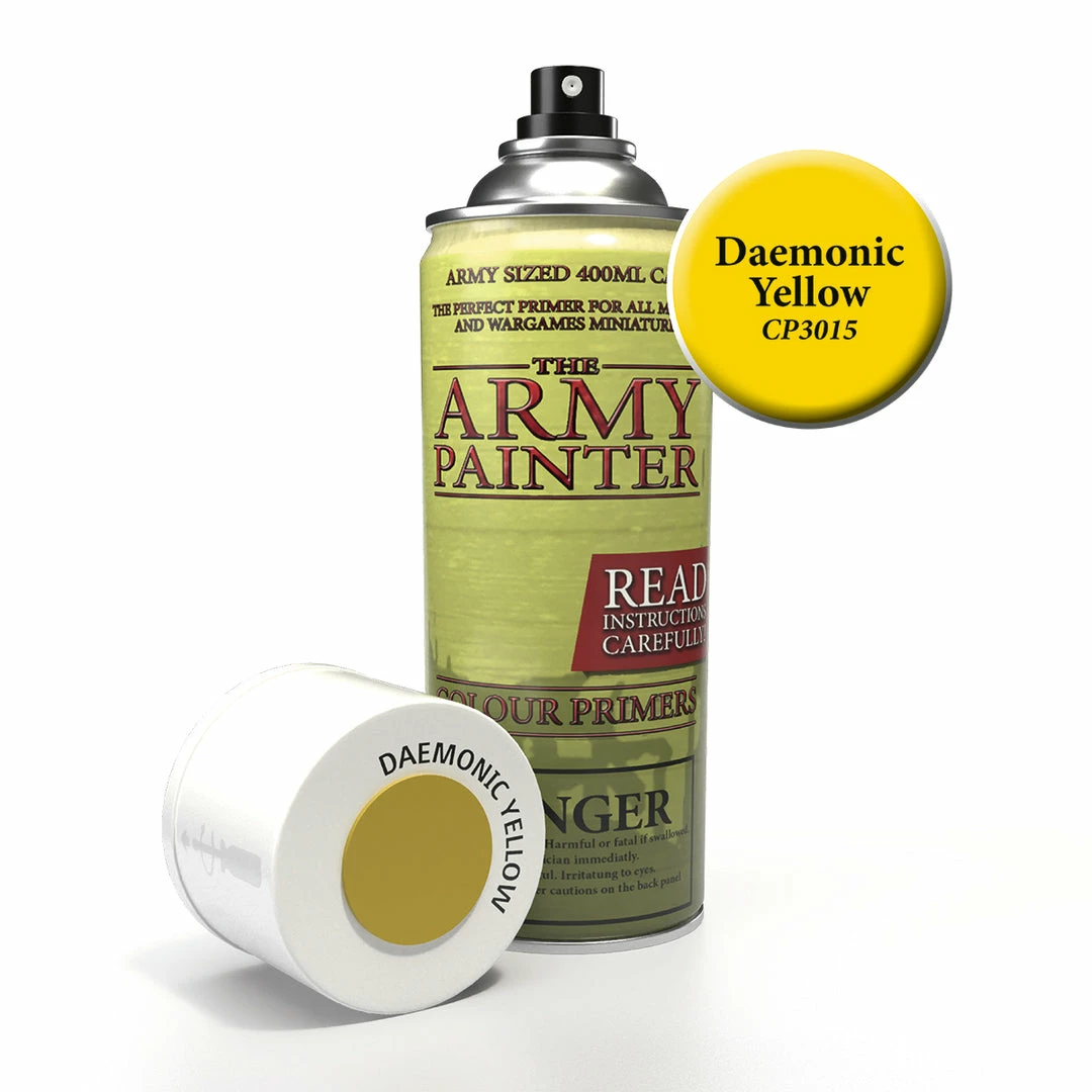 Ozzie Collectables All Board Games Army Painter Spray Primer - Daemonic Yellow 400ml 1 Ozzie Collectables All Board Games Army Painter Spray Primer - Daemonic Yellow 400ml