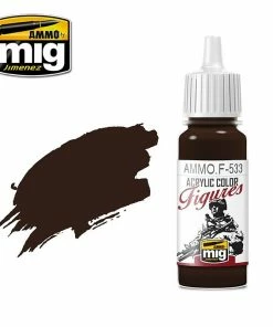 Ozzie Collectables All Board Games Ammo By MIG Figures Paints Dark Brown 17ml