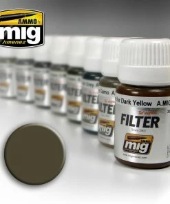 Ozzie Collectables Ammo By MIG Filters Dark Grey For White 35ml All Board Games