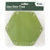 Ozzie Collectables LPG Hex Dice Tray 6" Green All Board Games