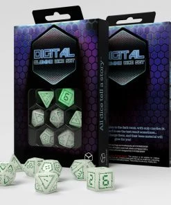 Ozzie Collectables Q Workshop "Digital" Glowing Dice Set 7