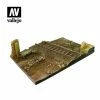 Ozzie Collectables All Board Games Vallejo Scenics Bases 1/35 - 31x21 Country Road Cross With Railway Section Diorama Base