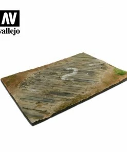 Ozzie Collectables Vallejo Scenics Bases 1/35 - 31x21 Wooden Airfield Surface Diorama Base All Board Games