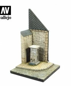 Ozzie Collectables Vallejo Scenics Bases 1/35 -Street Corner With Waterpump All Board Games