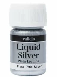 Ozzie Collectables Vallejo Model Colour - Metallic Liquid Silver (Alcohol Base) 35 Ml All Board Games