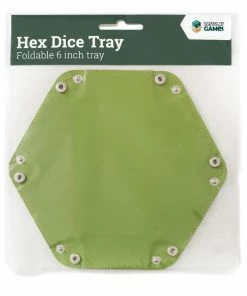 Ozzie Collectables LPG Hex Dice Tray 6" Green All Board Games