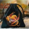 Q Workshop Bags & Wallets Dragon Black & Adorable Dice Bag