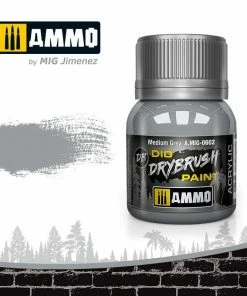 Ozzie Collectables Ammo By MIG Drybrush Medium Grey All Board Games