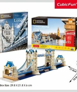 Ozzie Collectables All Board Games 3D Puzzles: National Geographic London – Tower Bridge 120pc