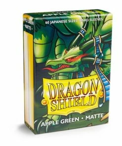 Ozzie Collectables Sleeves - Dragon Shield Japanese - Box 60 - Apple Green Matte All Board Games
