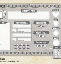 Dungeons & Dragons D&D Class Token Set Fighter