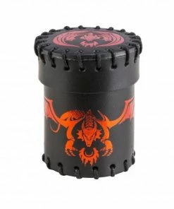 Ozzie Collectables Q Workshop Dragon Black & Red Flying Leather Dice Cup
