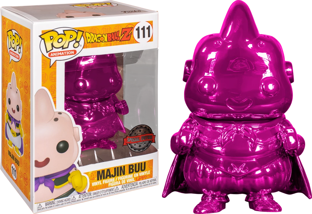 Funko POP! Vinyls Dragon Ball Z - Majin Buu Pink Chrome US Exclusive Pop! Vinyl 1 Funko POP! Vinyls Dragon Ball Z - Majin Buu Pink Chrome US Exclusive Pop! Vinyl