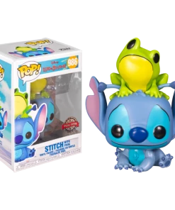 Funko POP! Vinyls Lilo & Stitch - Stitch With Frog US Exclusive Pop! Vinyl