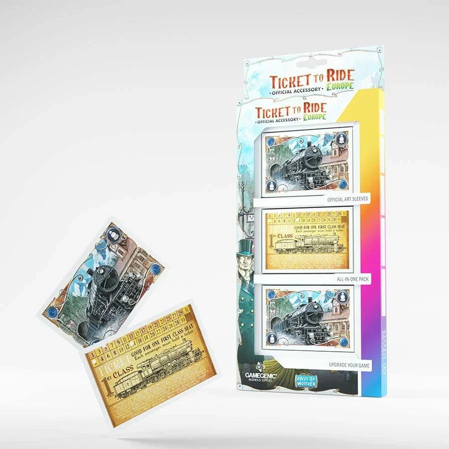 Ozzie Collectables All Board Games Gamegenic Ticket To Ride Europe Art Sleeves 1 Ozzie Collectables All Board Games Gamegenic Ticket To Ride Europe Art Sleeves