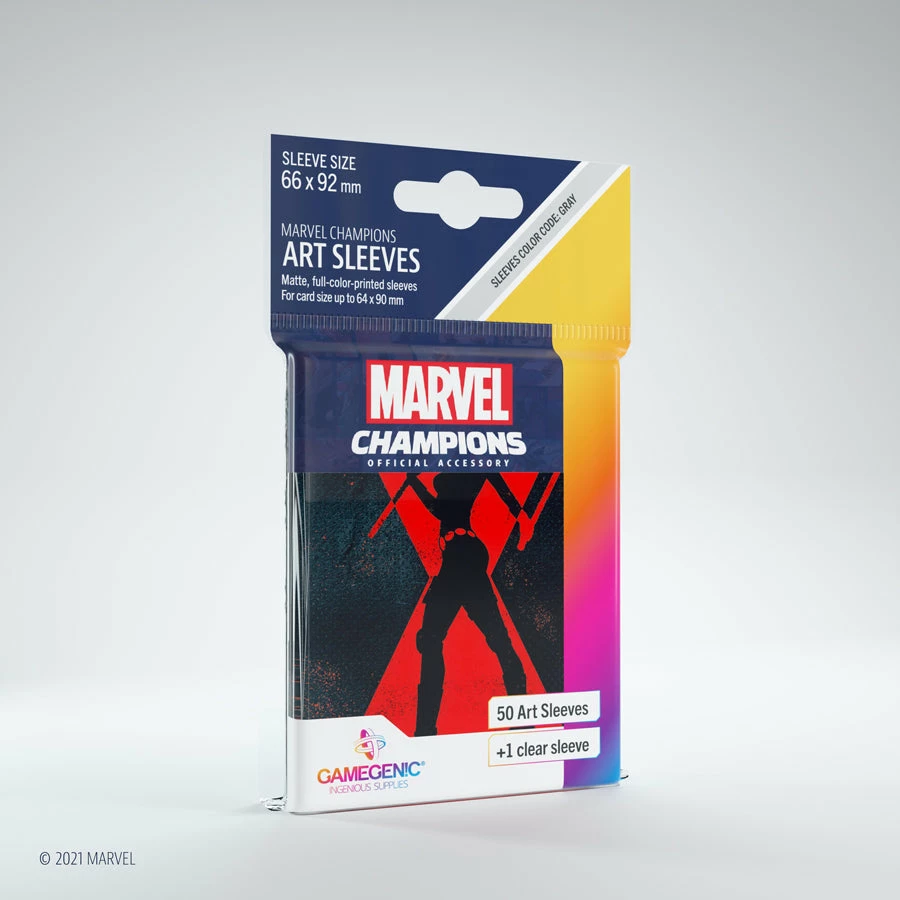 Gamegenic Marvel Champions Art Sleeves Black Widow 1 Gamegenic Marvel Champions Art Sleeves Black Widow