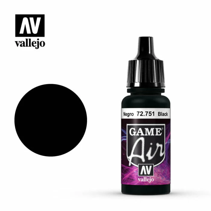 Ozzie Collectables Vallejo Game Air - Black 17 Ml 1 Ozzie Collectables Vallejo Game Air - Black 17 Ml
