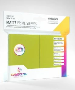 Ozzie Collectables Gamegenic Matte Prime 100ct Lime Sleeves All Board Games