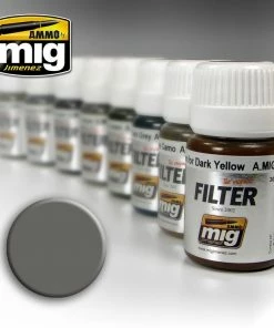 Ozzie Collectables All Board Games Ammo By MIG Filters Grey For White 35ml