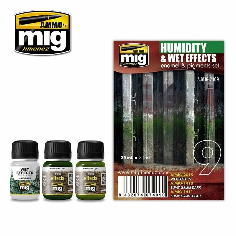Ozzie Collectables Ammo By MIG Weathering Humidity & Wet Effects Set 1 Ozzie Collectables Ammo By MIG Weathering Humidity & Wet Effects Set