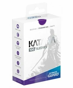 Ozzie Collectables Ultimate Guard Katana Standard Size Sleeves Purple (100) All Board Games