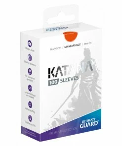 Ozzie Collectables Ultimate Guard Katana Standard Size Sleeves Orange (100) All Board Games
