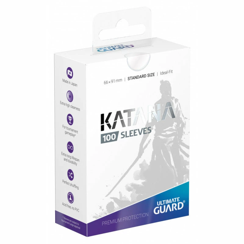 Ozzie Collectables Ultimate Guard Katana Standard Size Sleeves Transparent (100) 1 Ozzie Collectables Ultimate Guard Katana Standard Size Sleeves Transparent (100)