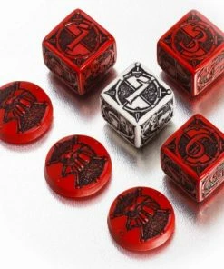 All Board Games Q Workshop Kingsburg Dice & Token Set Red