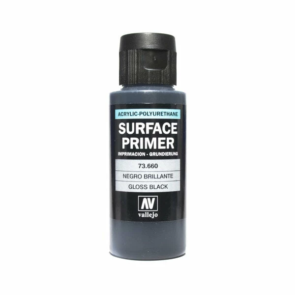 Ozzie Collectables Vallejo Gloss Black Primer 60ml 1 Ozzie Collectables Vallejo Gloss Black Primer 60ml