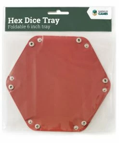 Ozzie Collectables All Board Games LPG Hex Dice Tray 6" Red
