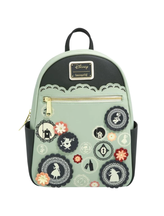 Loungefly Alice In Wonderland (1951) - Doily Portraits US Exclusive Mini Backpack Bags & Wallets 1 Loungefly Alice In Wonderland (1951) - Doily Portraits US Exclusive Mini Backpack Bags & Wallets