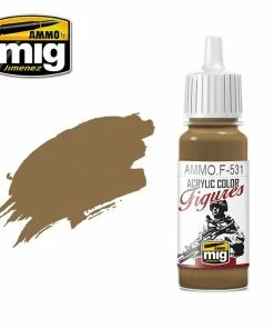 Ozzie Collectables Ammo By MIG Figures Paints Light Brown 17ml All Board Games