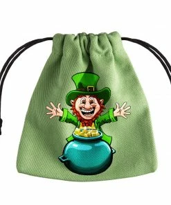 Ozzie Collectables Q Workshop Lucky Green Pot Of Gold Dice Bag