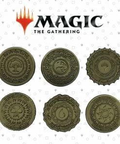 Ozzie Collectables Magic The Gathering Set Of 6 Limited Edition Mana Symbol Pin Badges All Board Games
