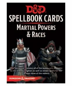 D&D Spellbook Cards Martial Powers & Races Deck (61 Cards) Revised 2017 Edition Dungeons & Dragons