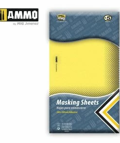 Ozzie Collectables Ammo By MIG Accessories Masking Sheets (x5 Sheets, 280mm X 195mm, Adhesive)