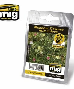 Ozzie Collectables All Board Games Ammo By MIG Dioramas - Laser Cut Plants - Meadow Flowers Mix Colors