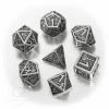 Ozzie Collectables All Board Games Q Workshop Dwarven Metal & Black Dice Set 7