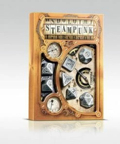 Ozzie Collectables Q Workshop Steampunk Metal Dice Set 7