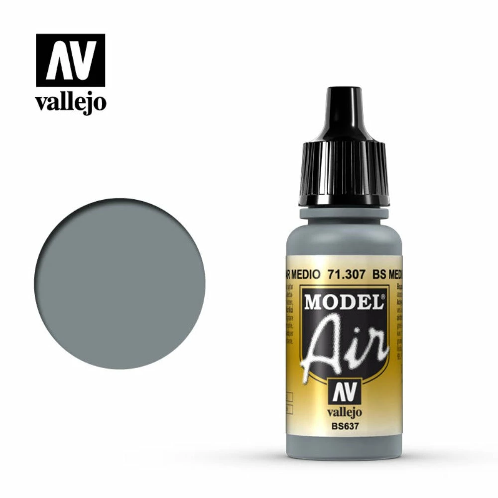 Ozzie Collectables Vallejo Model Air - Medium Sea Gray 17 Ml 2 Ozzie Collectables Vallejo Model Air - Medium Sea Gray 17 Ml
