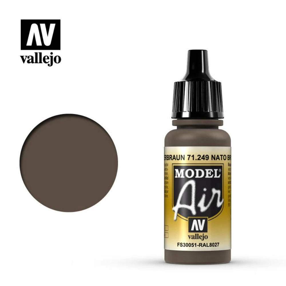 Ozzie Collectables All Board Games Vallejo Model Air - NATO Brown 17 Ml 2 Ozzie Collectables All Board Games Vallejo Model Air - NATO Brown 17 Ml