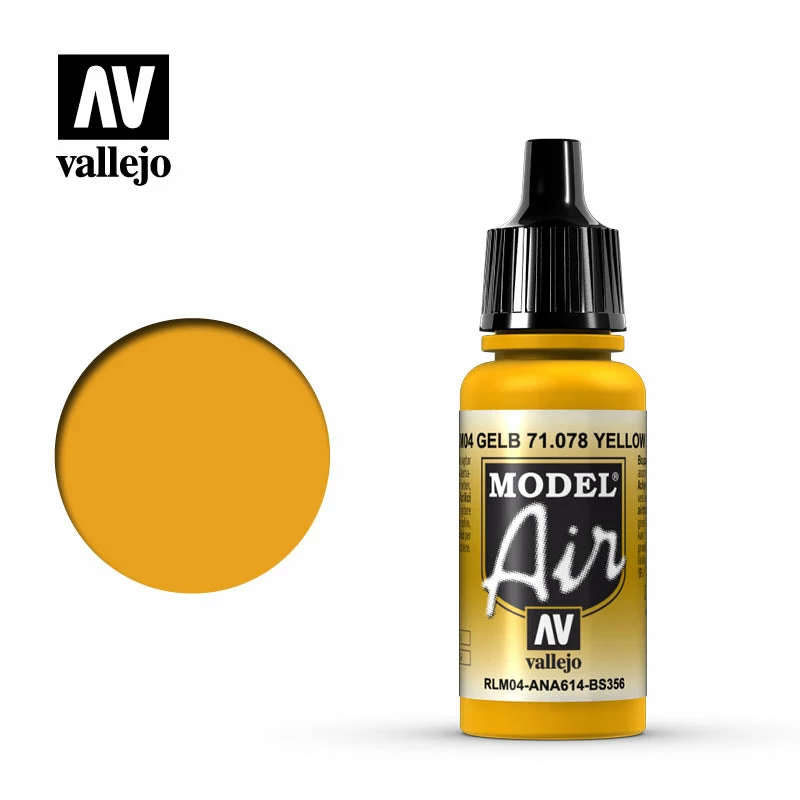 Ozzie Collectables Vallejo Model Air - Yellow RLM04 17 Ml All Board Games 2 Ozzie Collectables Vallejo Model Air - Yellow RLM04 17 Ml All Board Games