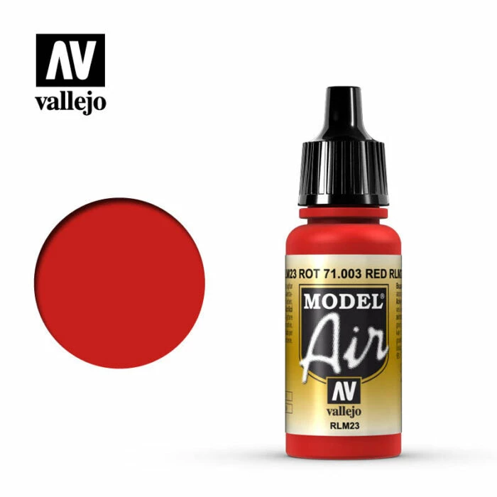 Ozzie Collectables Vallejo Model Air - Red RLM23 17 Ml 1 Ozzie Collectables Vallejo Model Air - Red RLM23 17 Ml