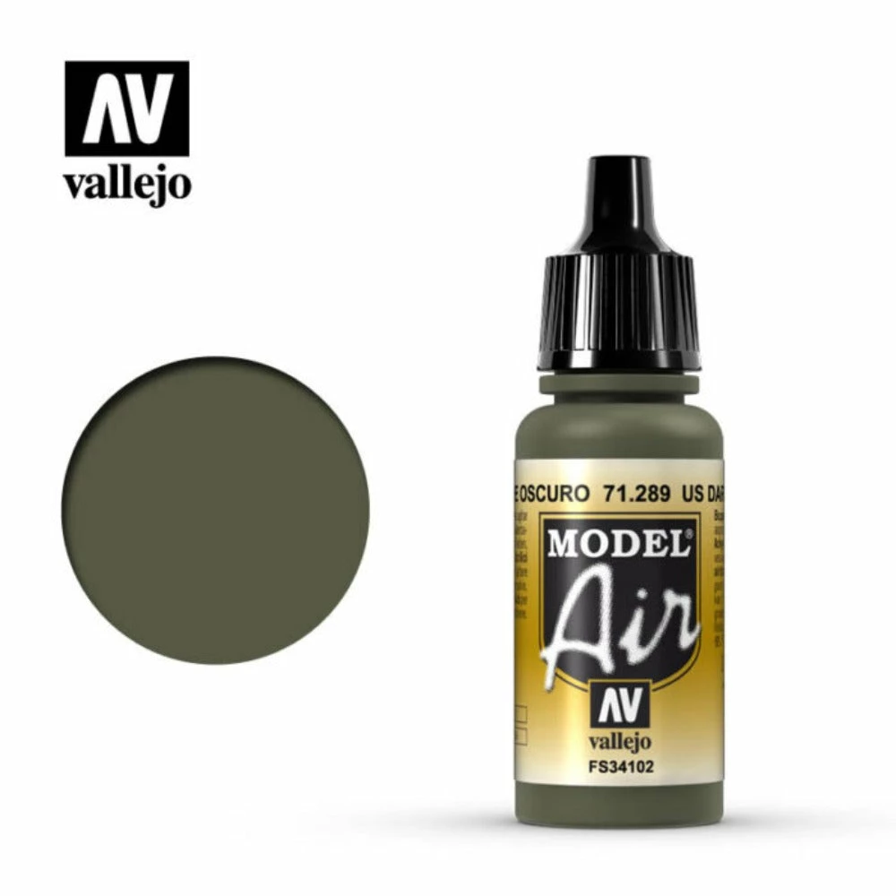 Ozzie Collectables All Board Games Vallejo Model Air - US Dark Green 17 Ml 2 Ozzie Collectables All Board Games Vallejo Model Air - US Dark Green 17 Ml
